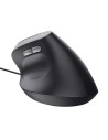 RATON TRUST BAYO II ERGONOMICO 2400 DPI USB BLACK