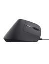 RATON TRUST BAYO II ERGONOMICO 2400 DPI USB BLACK