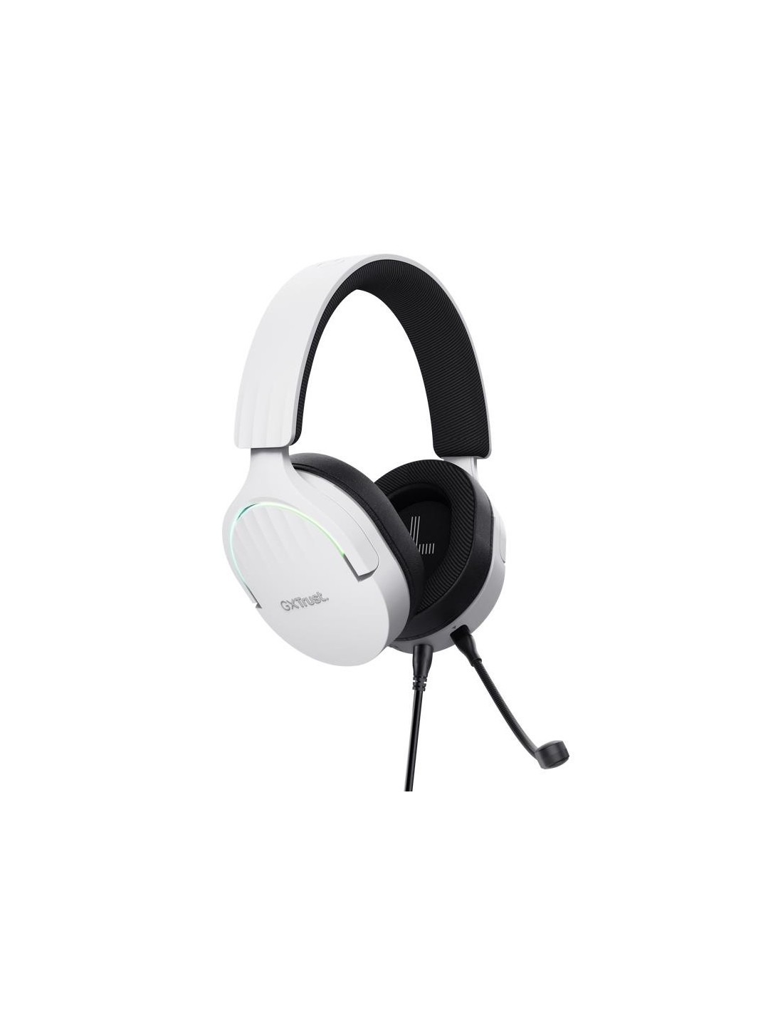AURICULARES + MICROFONO TRUST GAMING RGB GXT 490W FAYZO HEADSET 7.1 WHITE