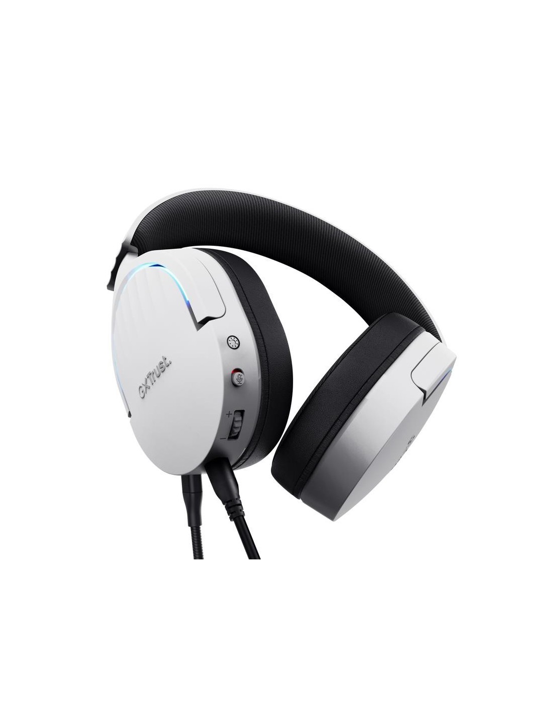 AURICULARES + MICROFONO TRUST GAMING RGB GXT 490W FAYZO HEADSET 7.1 WHITE