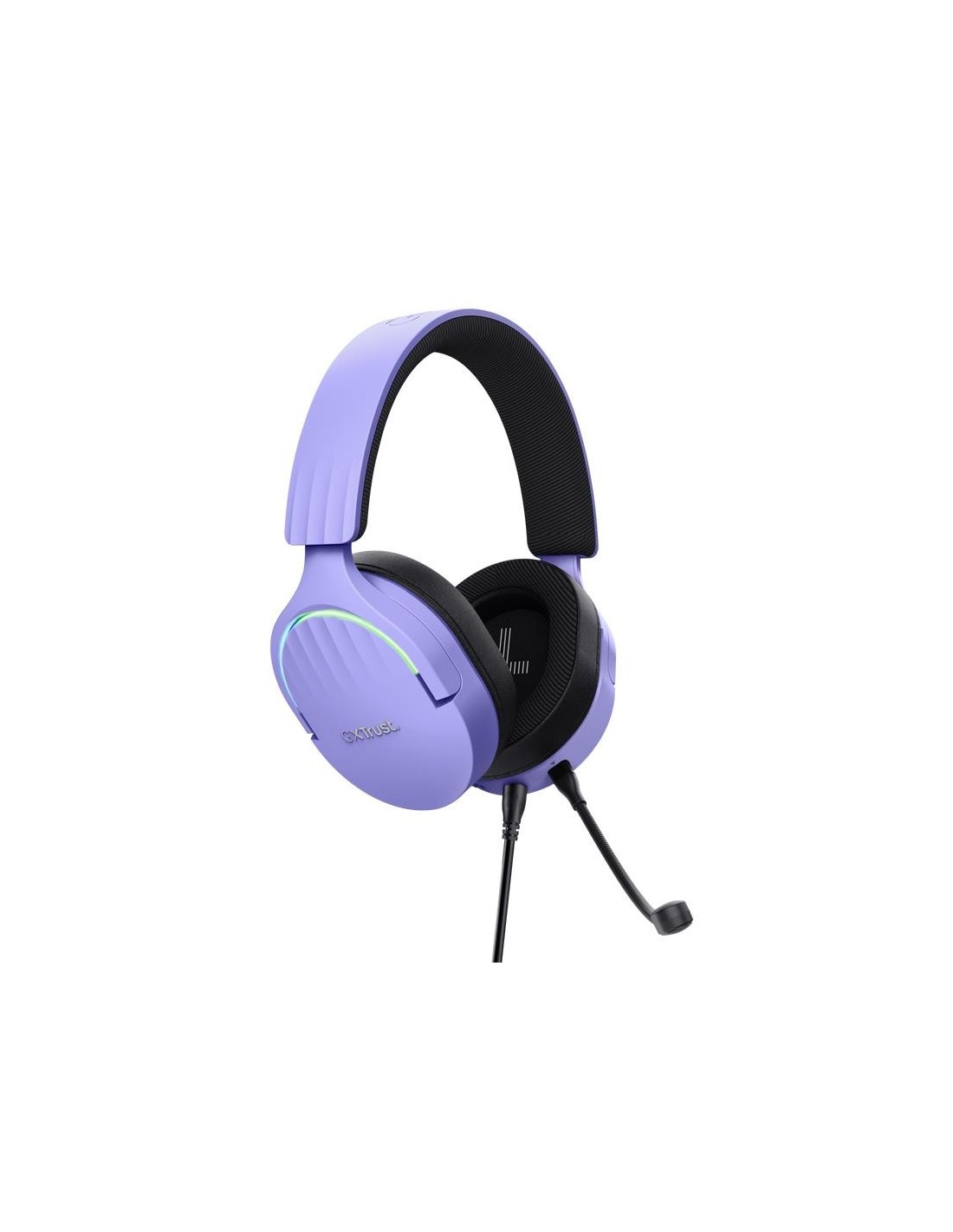 AURICULARES + MICROFONO TRUST GAMING RGB GXT 490P FAYZO HEADSET 7.1 PURPLE