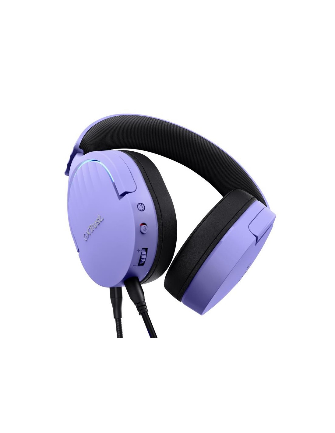 AURICULARES + MICROFONO TRUST GAMING RGB GXT 490P FAYZO HEADSET 7.1 PURPLE