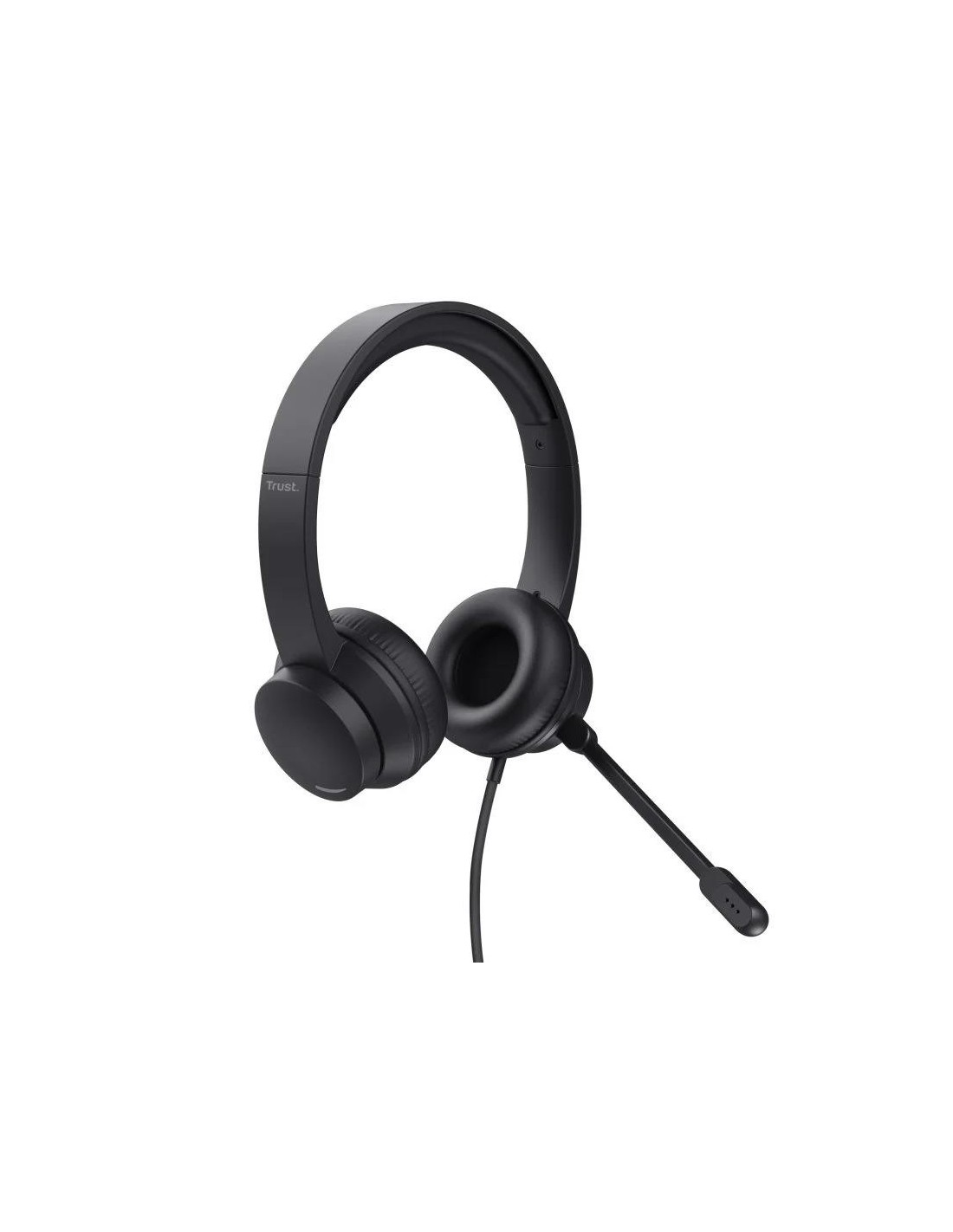 AURICULARES + MICROFONO TRUST HS-201 HEADSET USB BLACK