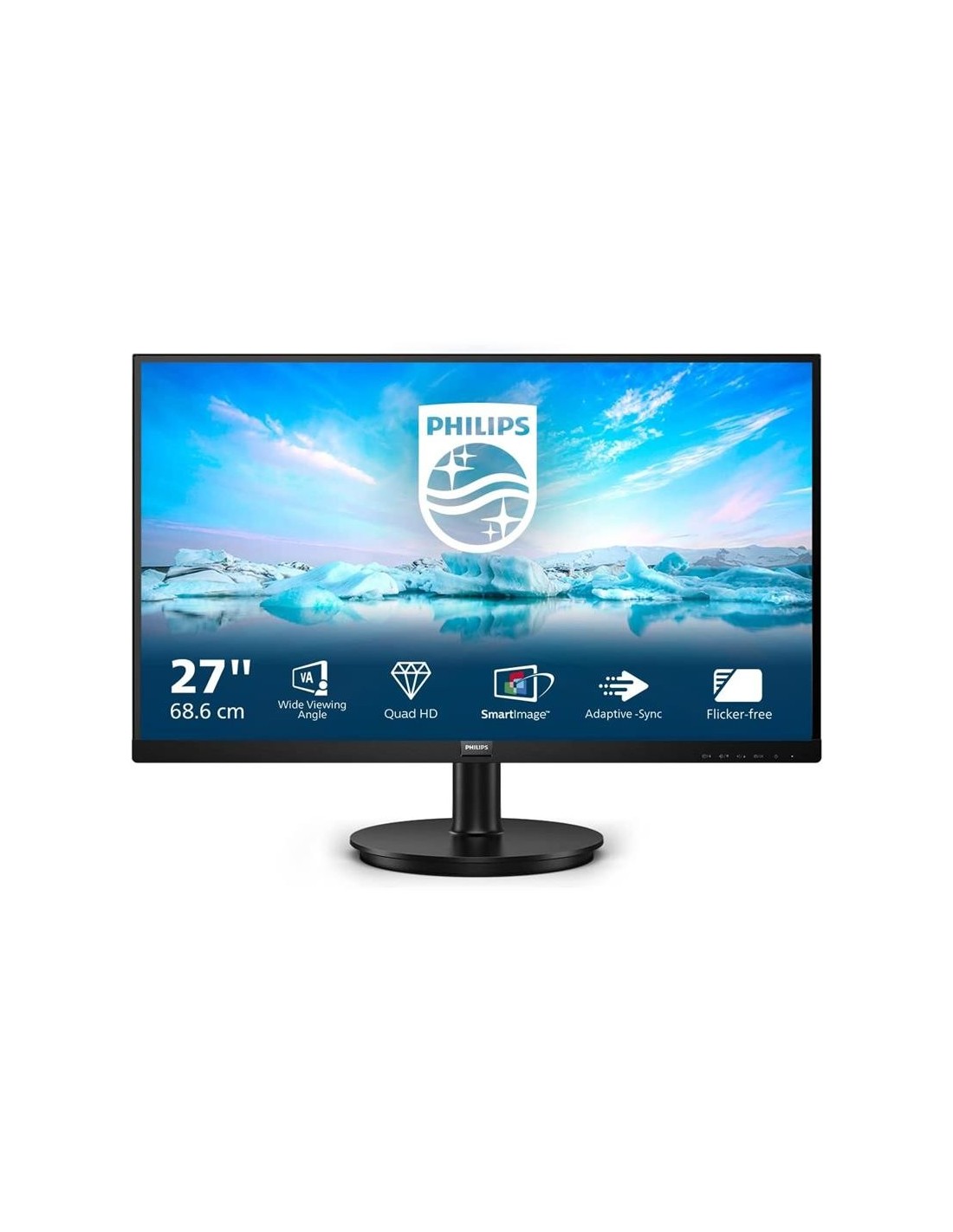 MONITOR PHILIPS 27 QHD 2K MULTIMEDIA DISPLAYPORT HDMI