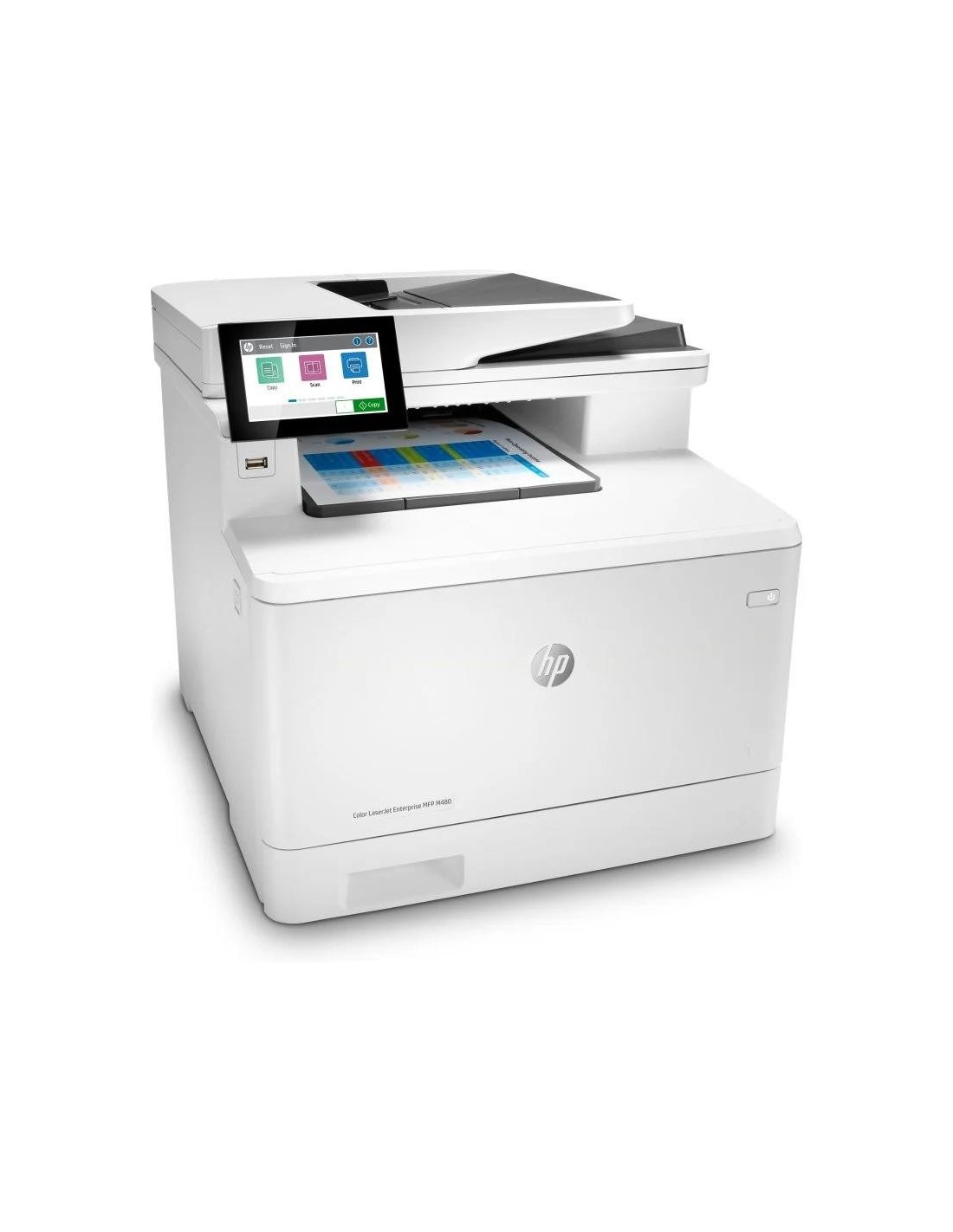 IMPRESORA MFP HP LASER COLOR LASERJET ENTERPRISE M480F DUPLEX WHITE