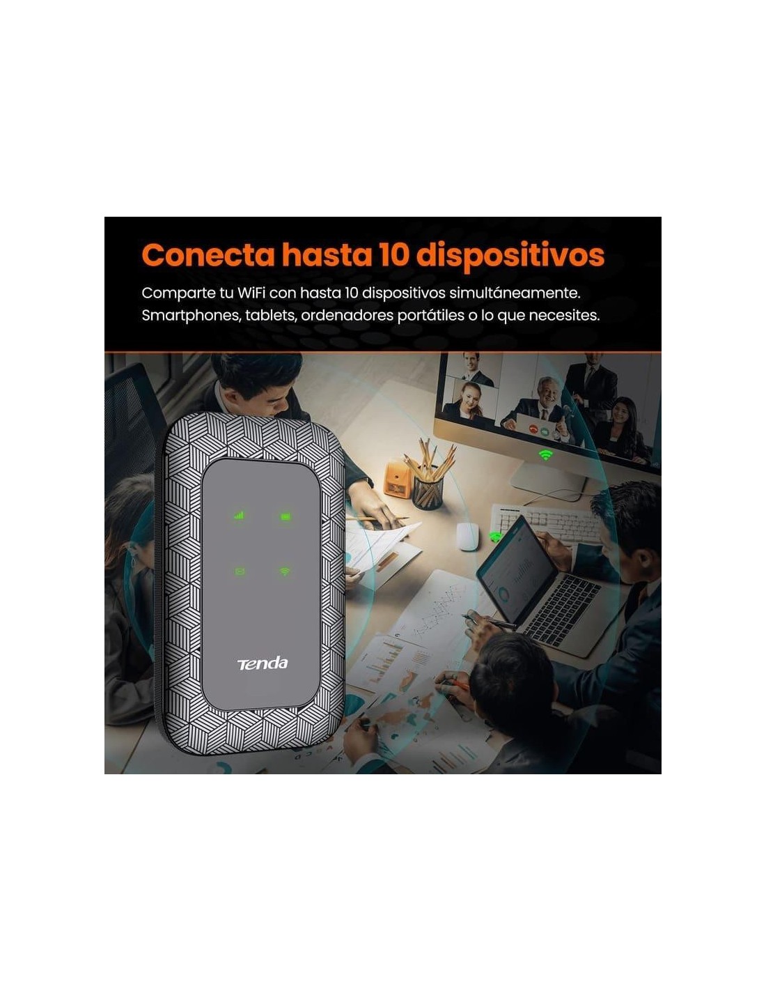 WIRELESS ROUTER PORTABLE TENDA WIFI 4G LTE 150MBPS