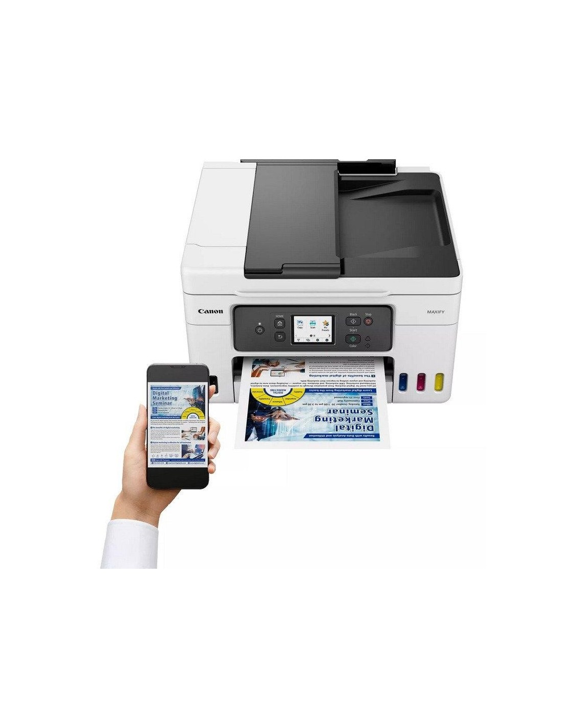 IMPRESORA CANON MAXIFY GX4050 MEGATANK MFP DUPLEX COLOR WIFI BLACK/WHITE
