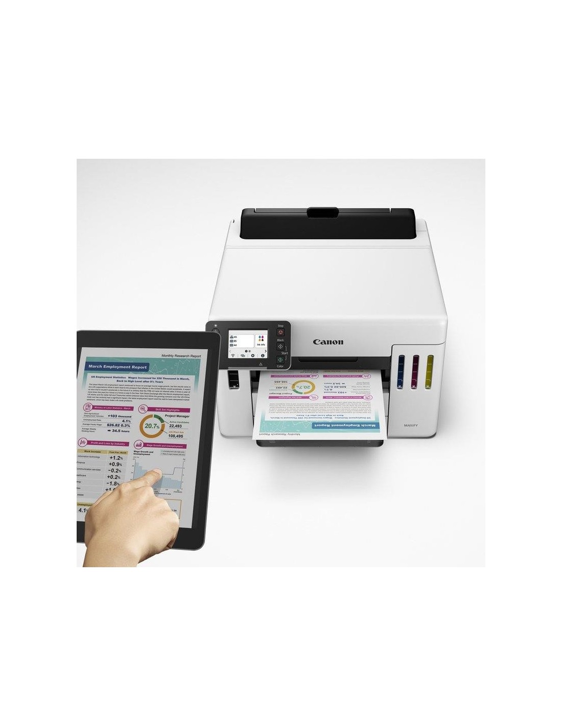 IMPRESORA CANON MAXIFY GX5550 MEGATANK COLOR DUPLEX RJ45/WIFI