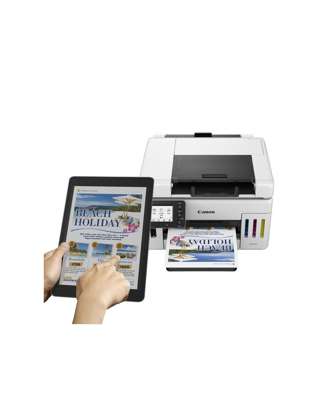IMPRESORA CANON MAXIFY GX6550 MEGATANK MFP DUPLEX D-ADF COLOR RJ45/WIFI