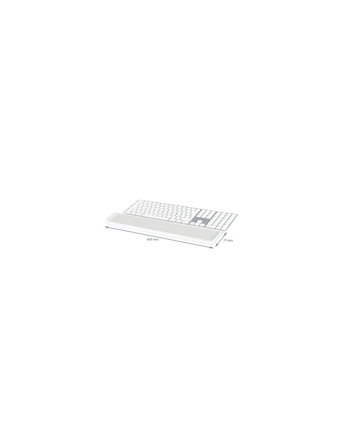 REPOSAMUÑECAS TECLADO LEITZ ERGONOMICO LIGHT GREY