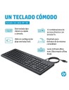 TECLADO HP 150 USB BLACK