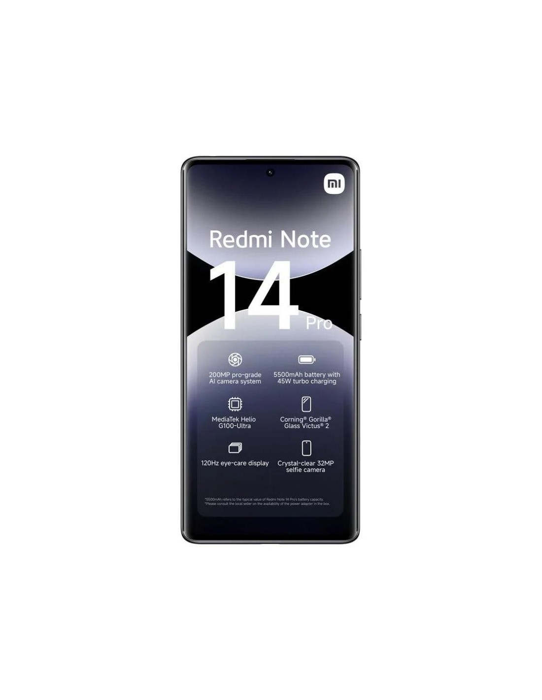 SMARTPHONE XIAOMI REDMI NOTE 14 PRO 6.67 FHD+ 8GB/256GB/200MP/NFC/4G BLACK