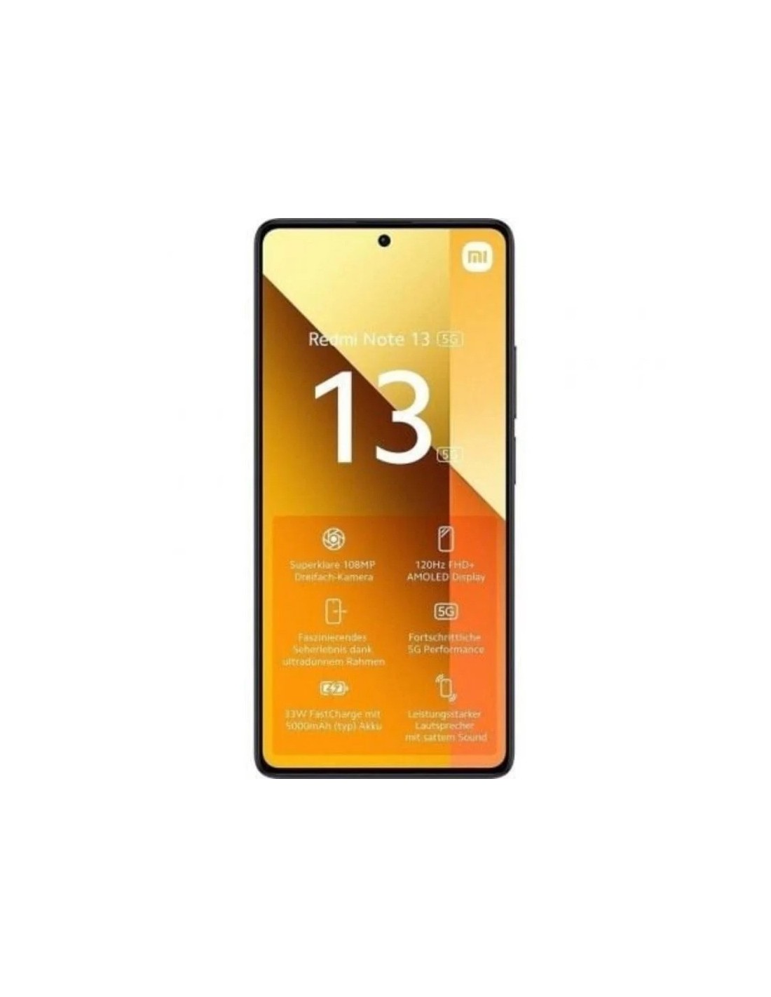 SMARTPHONE XIAOMI REDMI NOTE 13 6.67 FHD+ 8GB/256GB/108MP/NFC/5G BLACK