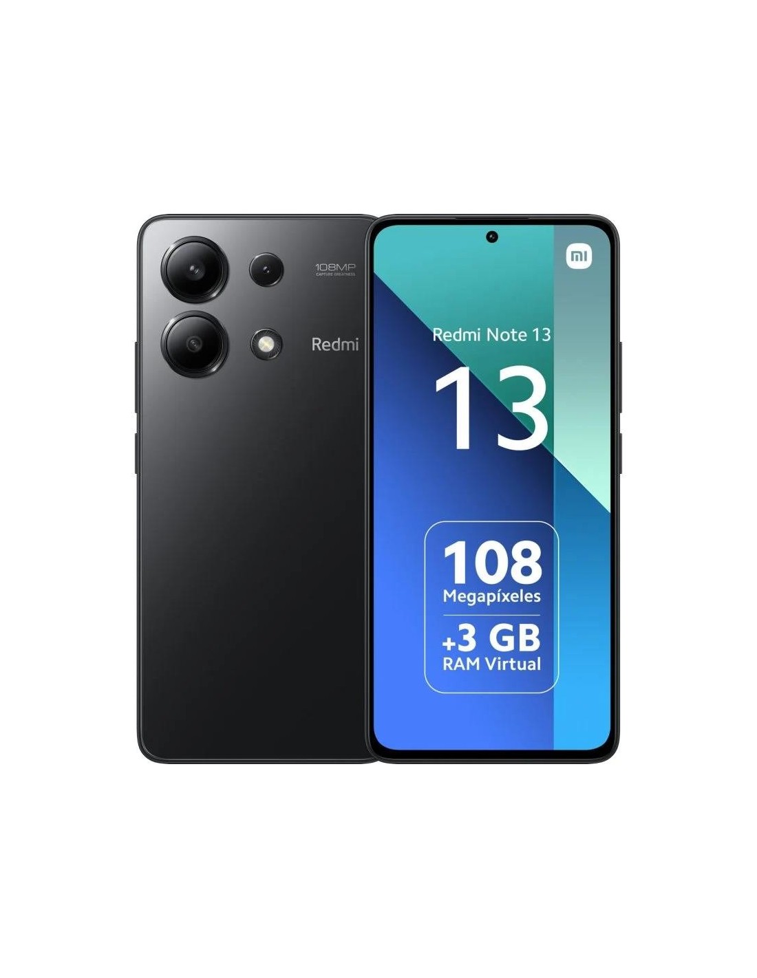 SMARTPHONE XIAOMI REDMI NOTE 13 6.67 FHD+ 6GB/128GB/108MP/NFC/4G BLACK