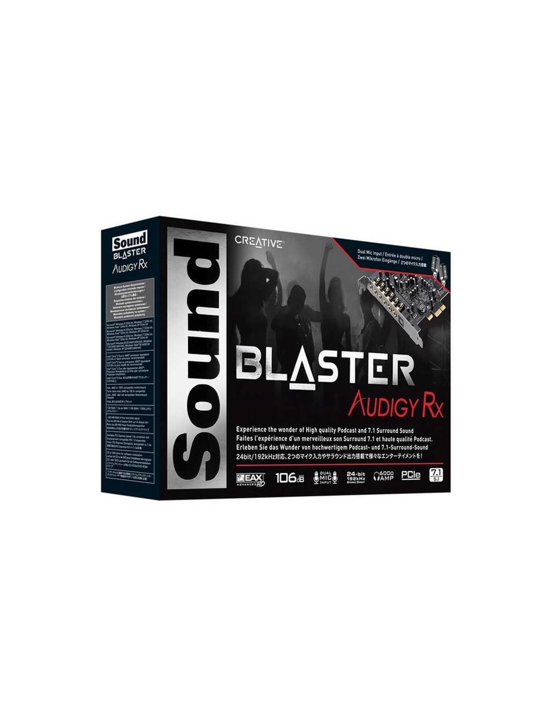 TARJETA DE SONIDO CREATIVE AUDIGY RX PCI-E 7.1