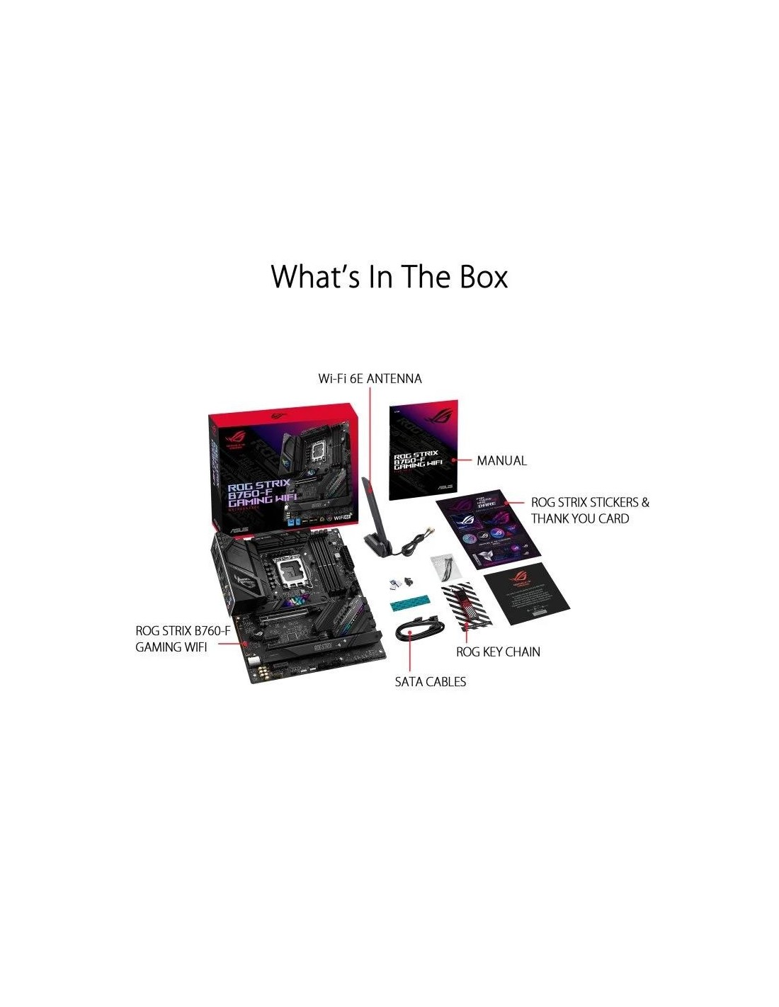 PLACA BASE ASUS ROG STRIX B760-F GAMING WIFI 4XDDR5 HDMI + DP