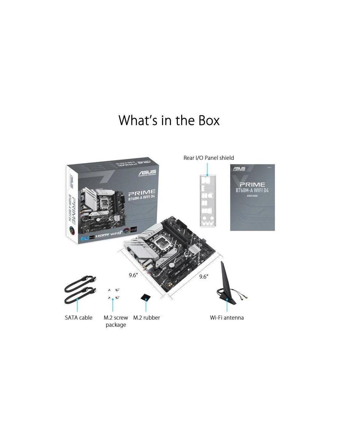 PLACA BASE ASUS B760M-A WIFI D4 M-ATX DDR4 HDMI + DP