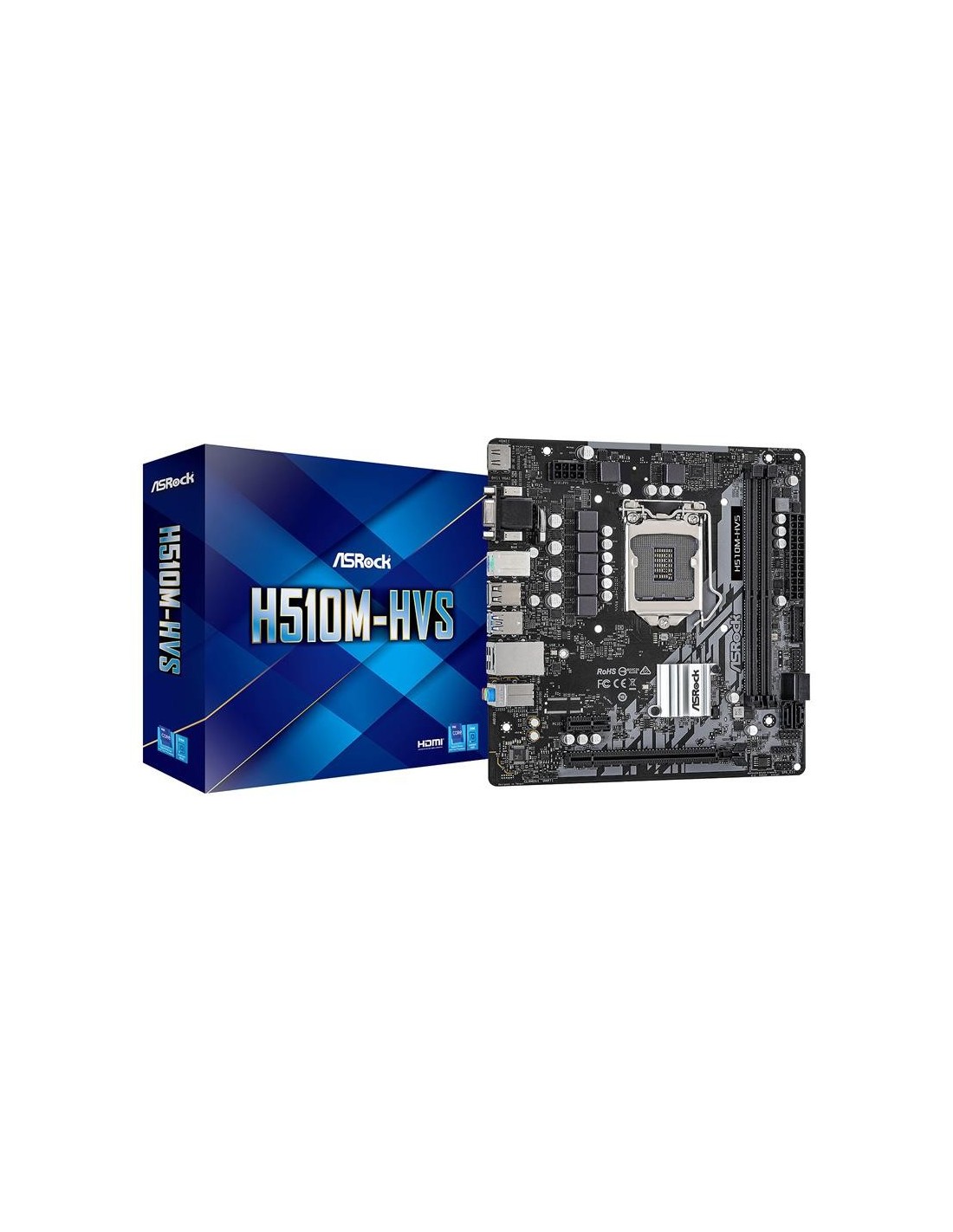 PLACA BASE ASROCK H510M-HVS VGA + HDMI