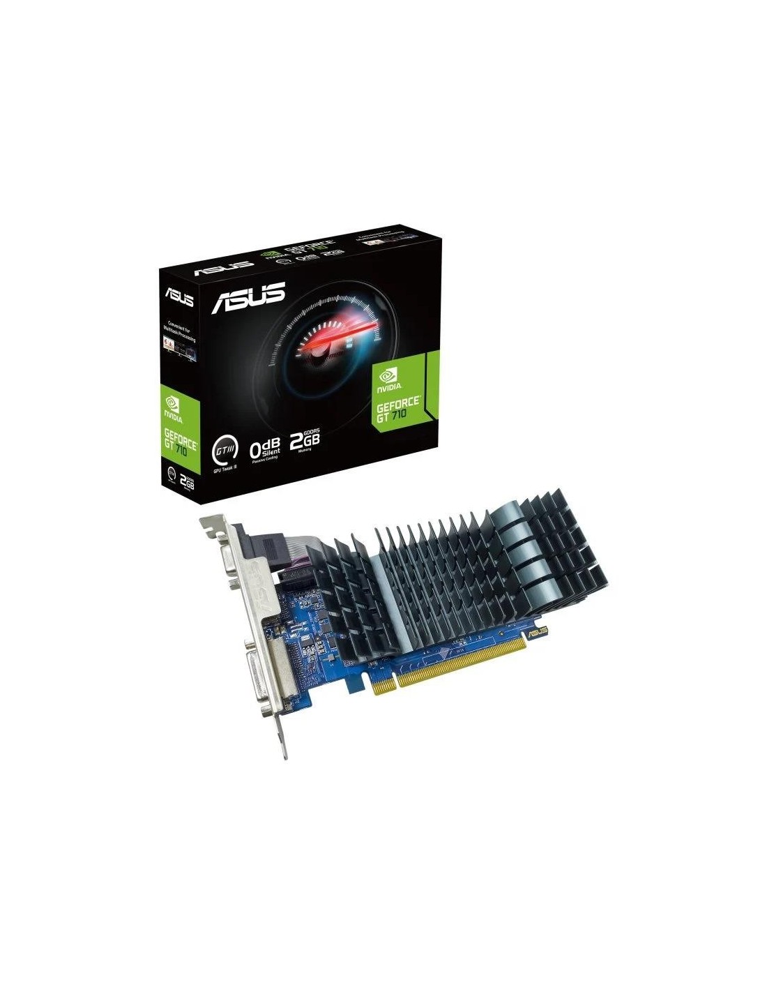TARJETA DE VIDEO ASUS GT710 2GB VGA HDMI DVI GDDR5 LOW PROFILE