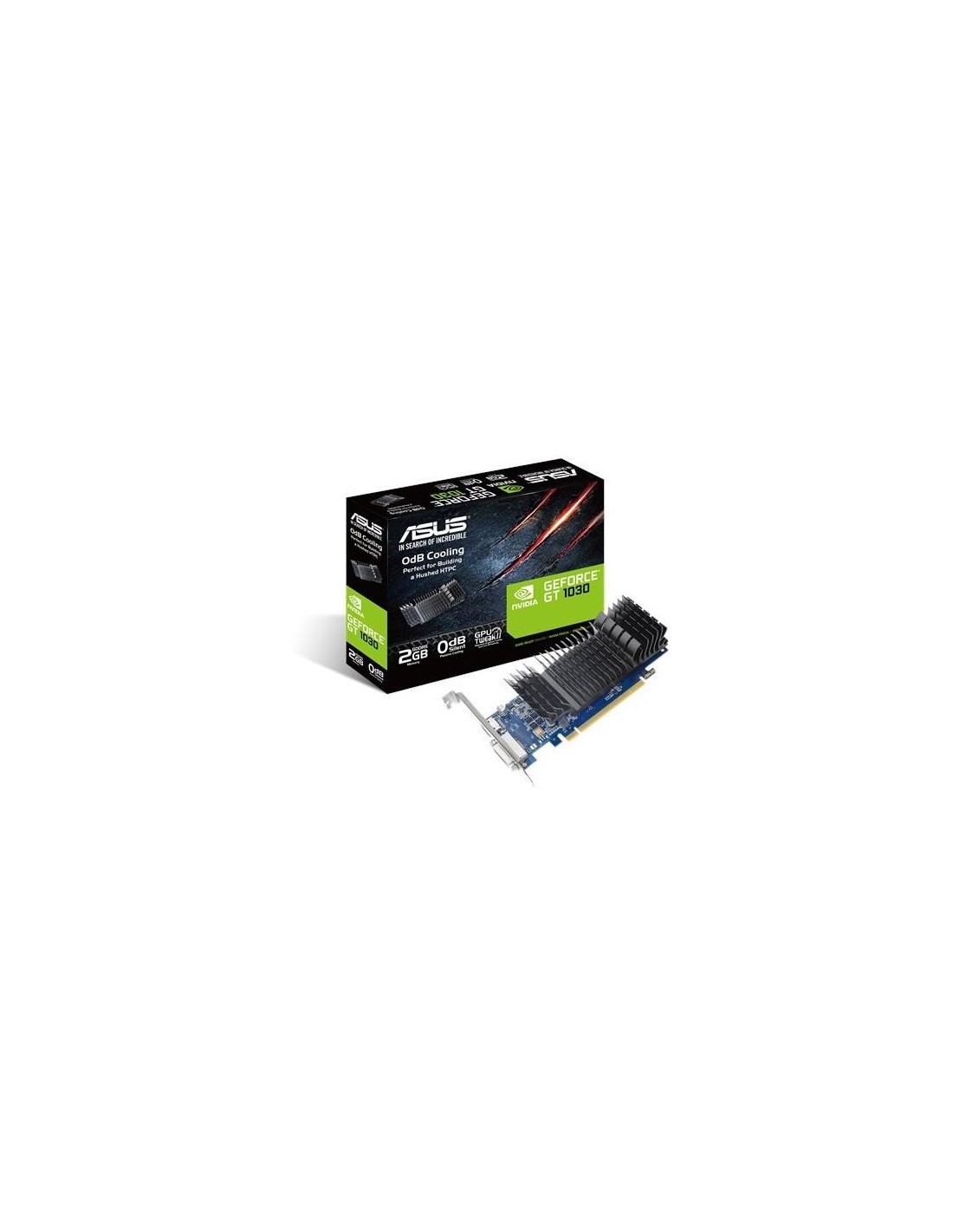 TARJETA DE VIDEO ASUS GT1030 2GB DVI HDMI GDDR5 LOW PROFILE