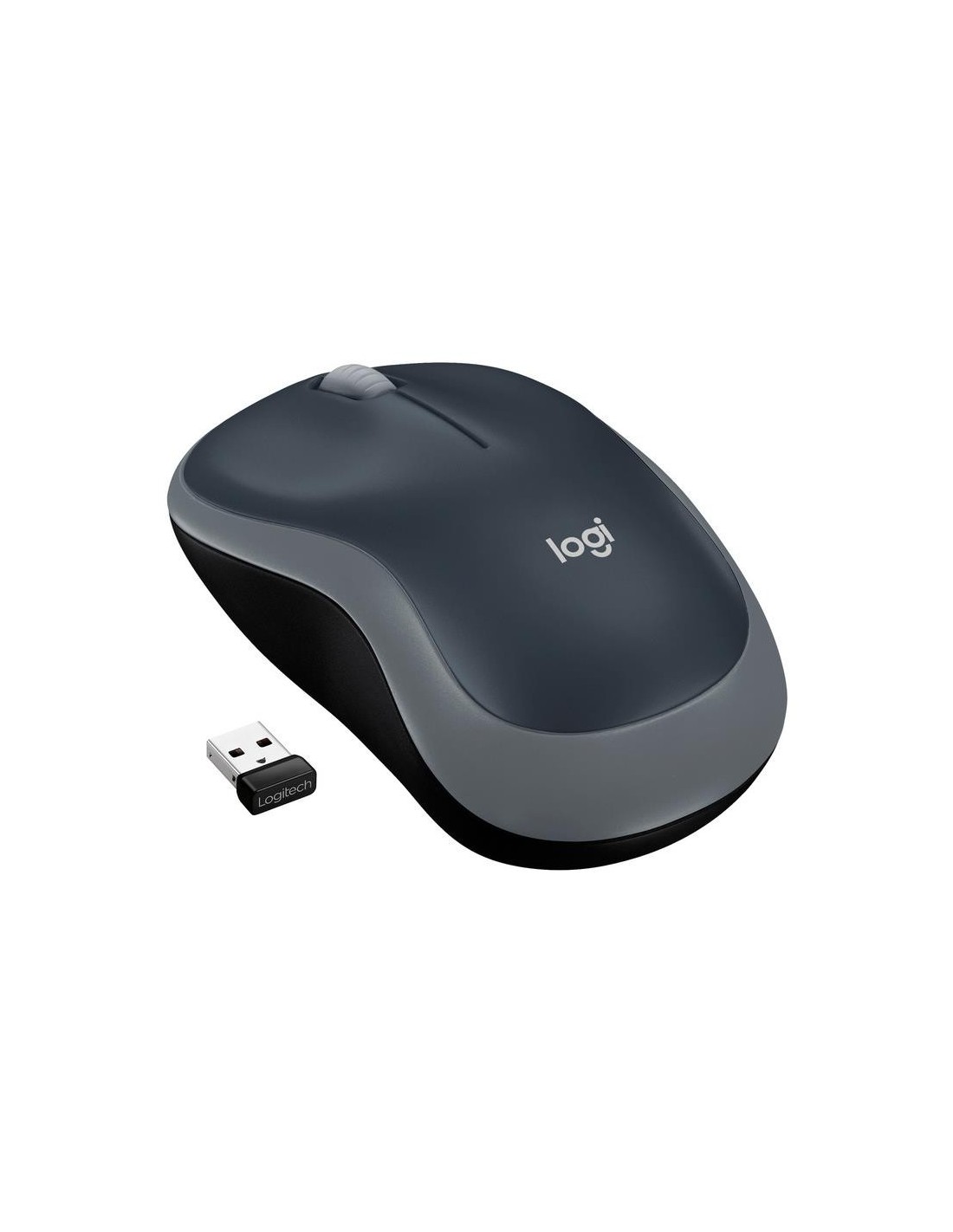 RATON LOGITECH M185 WIRELESS 1000DPI GREY