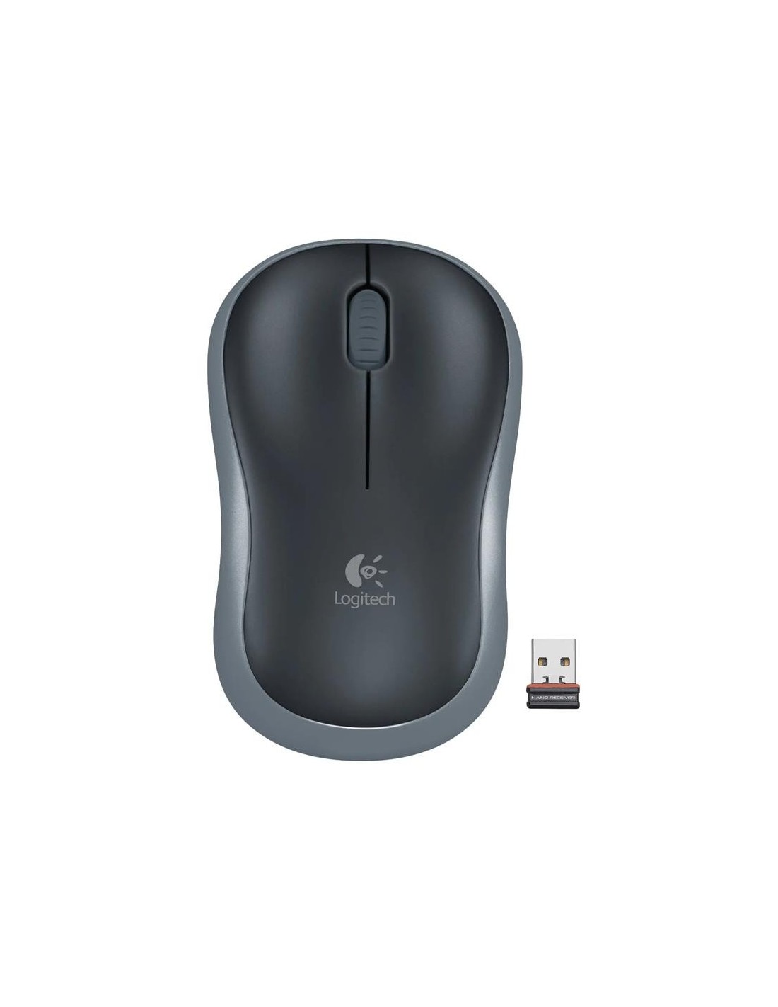 RATON LOGITECH M185 WIRELESS 1000DPI GREY