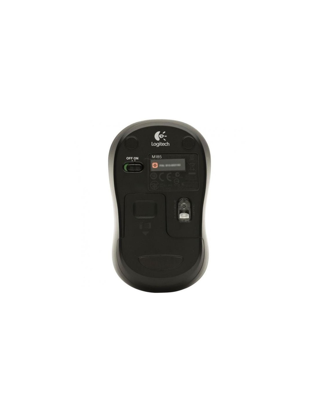 RATON LOGITECH M185 WIRELESS 1000DPI GREY
