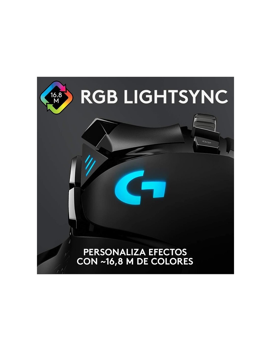 RATON LOGITECH G502 HERO OPTICO USB GAMING BLACK