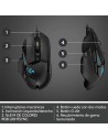 RATON LOGITECH G502 HERO OPTICO USB GAMING BLACK