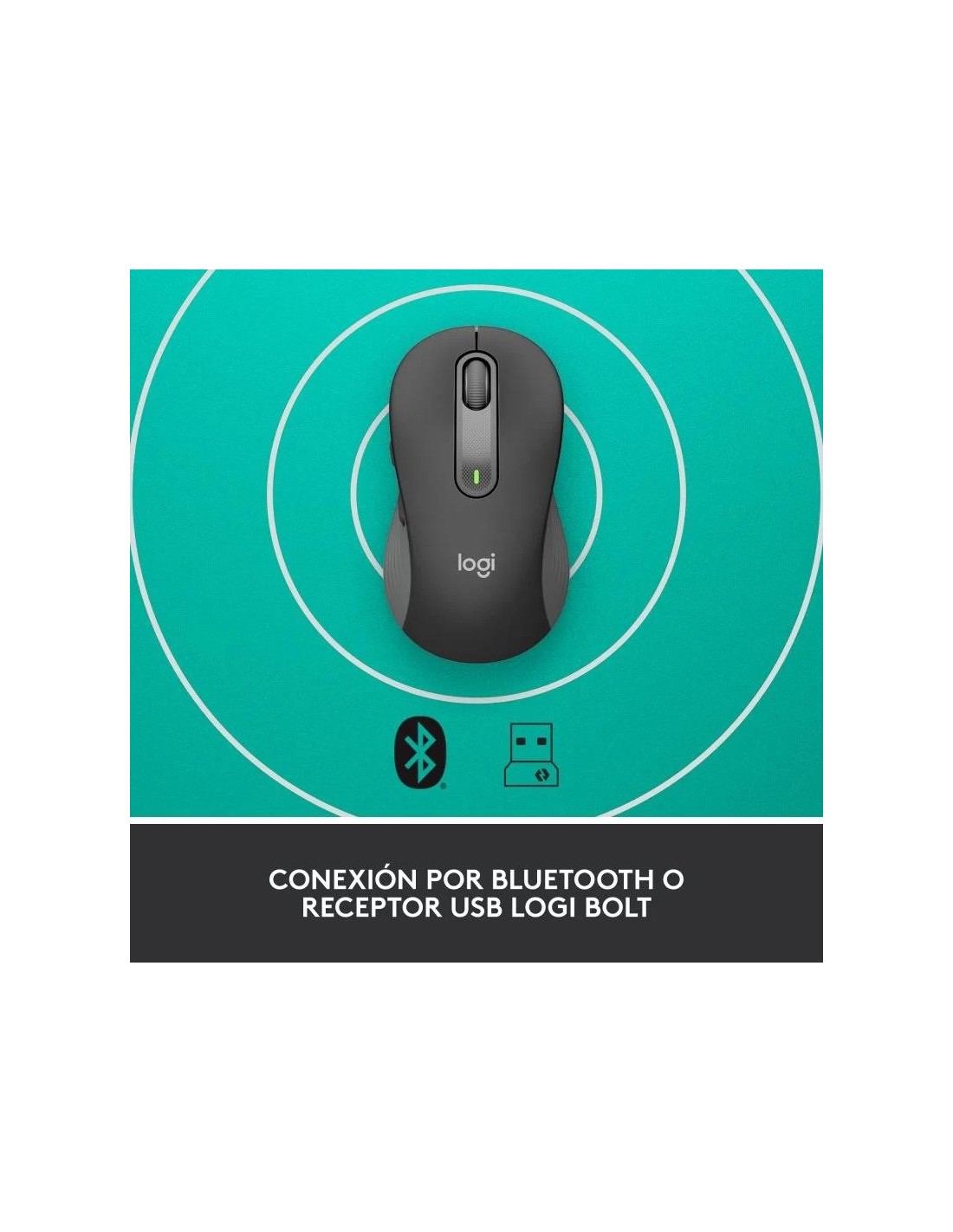 RATON LOGITECH SIGNATURE M650 M WIRELESS BLACK