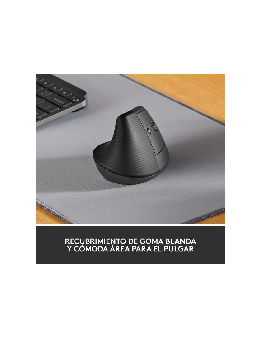 RATON LOGITECH LIFT VERTICAL WIRELESS ERGONOMIC 4000DPI 6 BOTONES BLACK