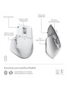 RATON LOGITECH MX MASTER 3S WIRELESS 8000DPI 7 BOTONES WHITE