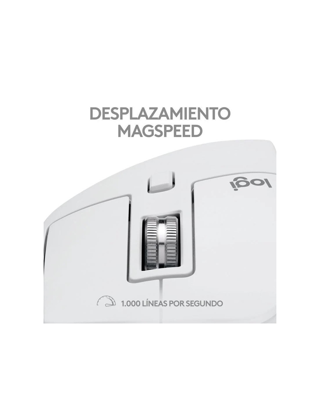 RATON LOGITECH MX MASTER 3S WIRELESS 8000DPI 7 BOTONES WHITE