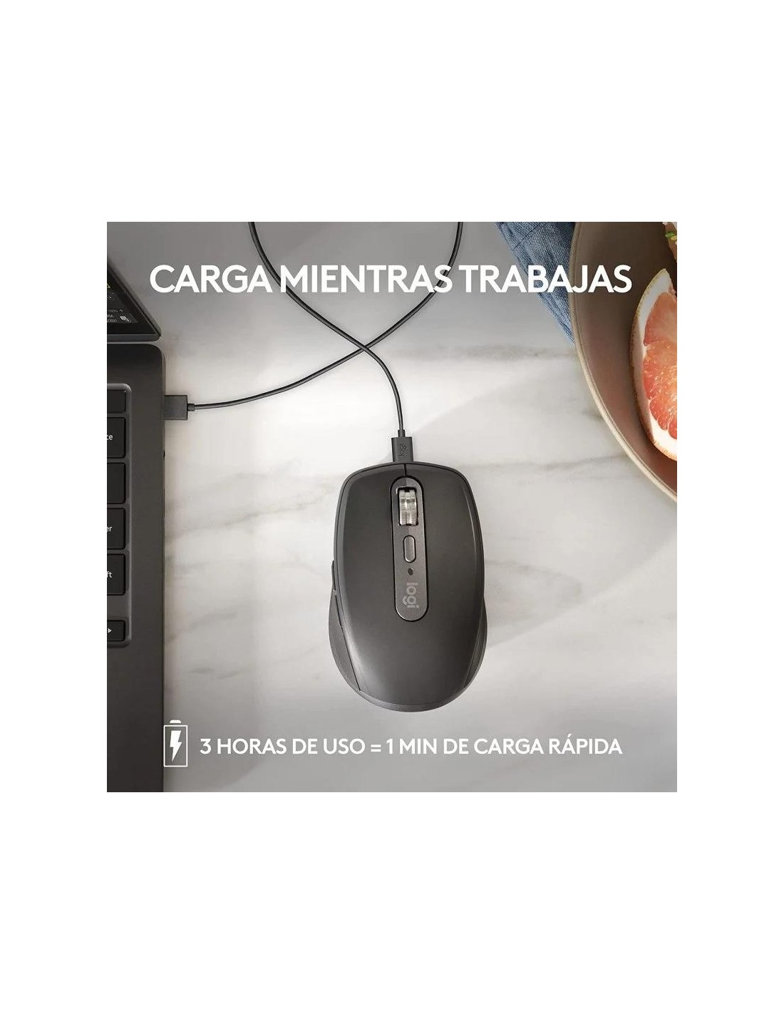 RATON LOGITECH MX ANYWHERE 3S WIRELESS BT 8000DPI 6 BOTONES BLACK