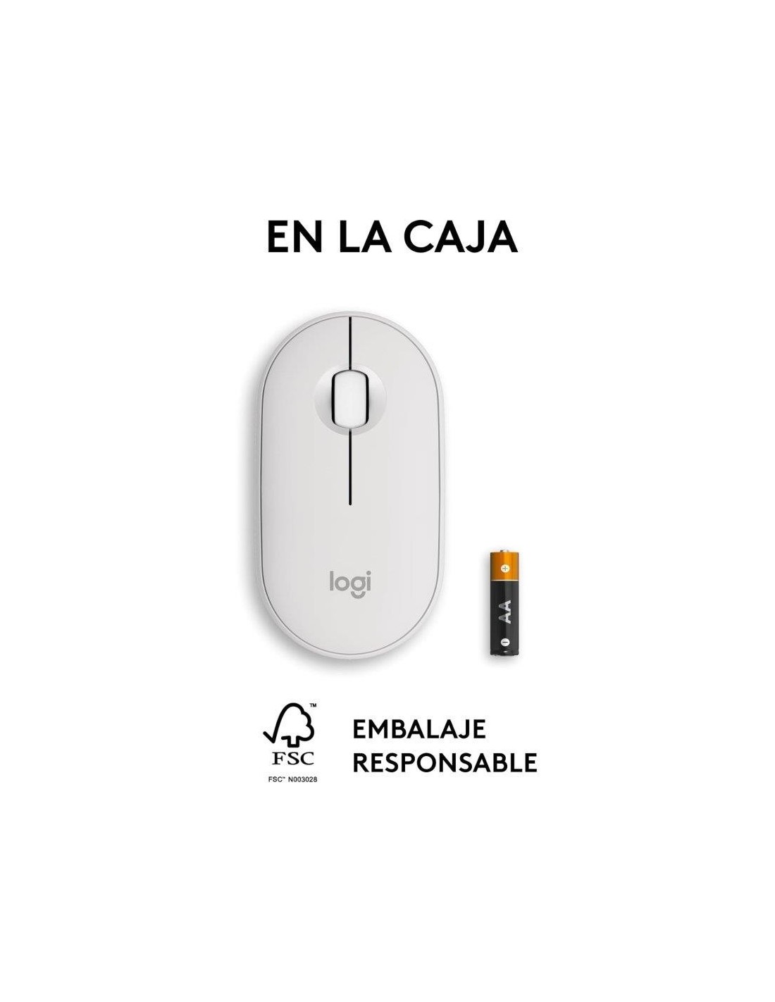 RATON LOGITECH PEBBLE 2 M350S WIRELESS WHITE