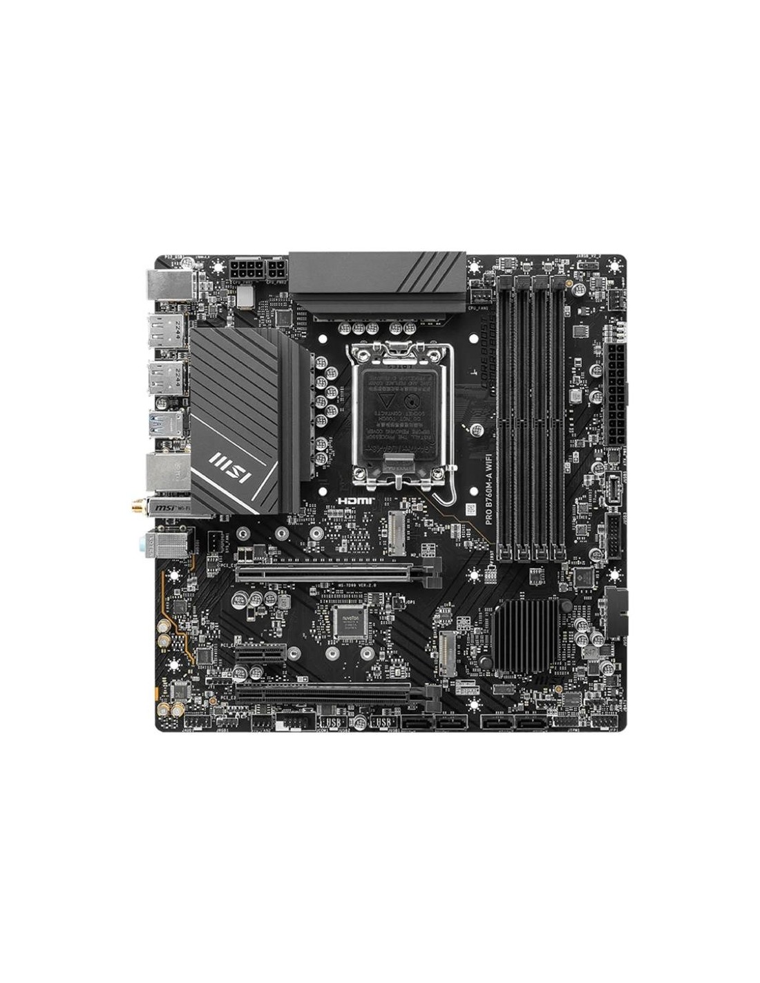 PLACA BASE MSI PRO B760M-A WIFI MATX DDR5 HDMI + DISPLAYPORT