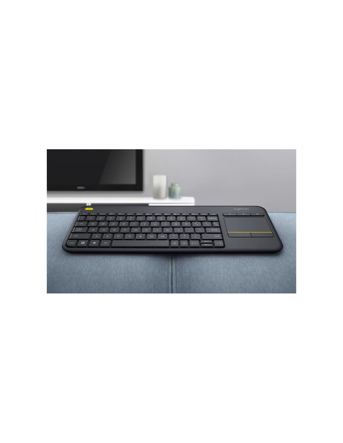 TECLADO LOGITECH K400 RF WIRELESS TOUCHPAD BLACK