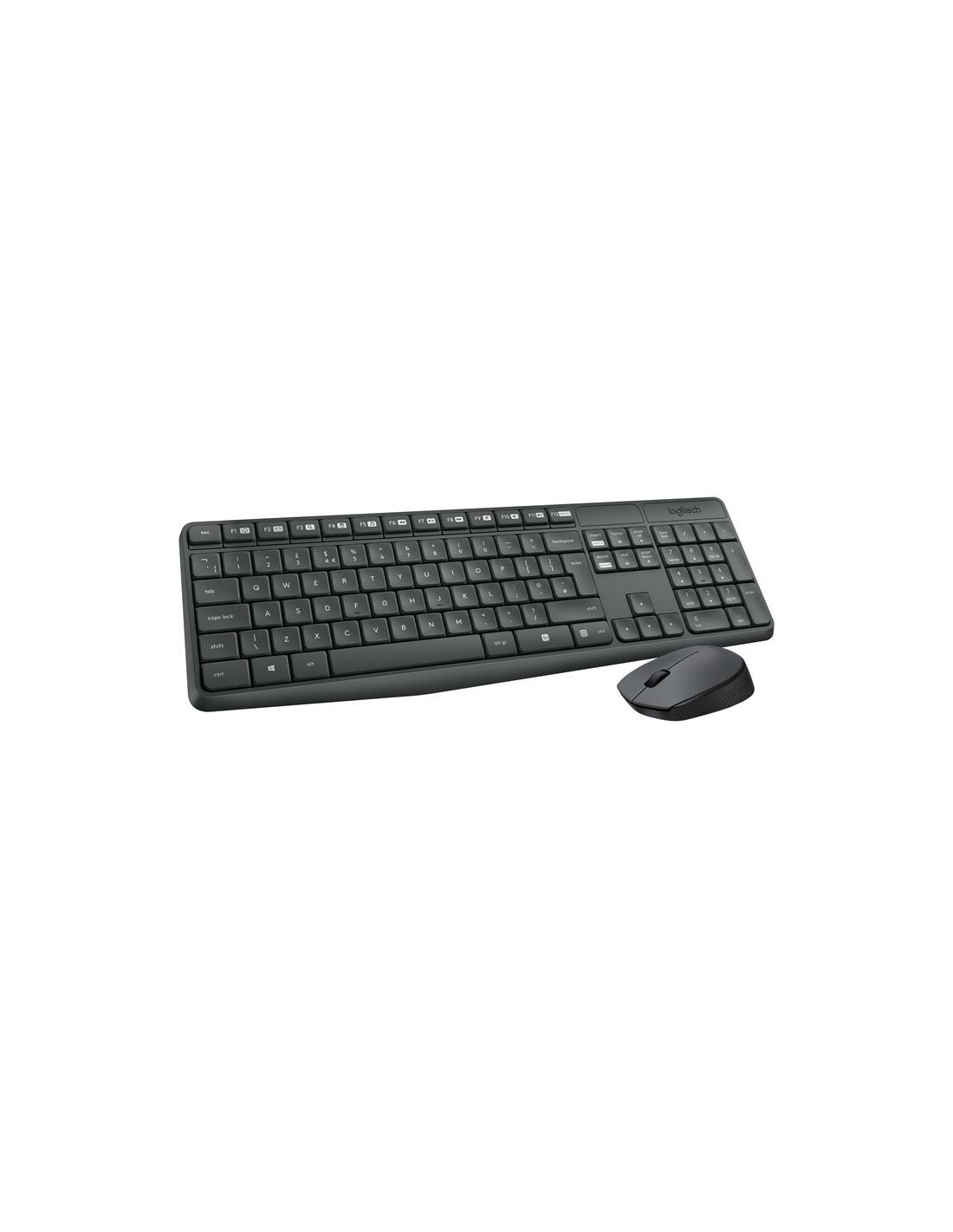 TECLADO + RATON LOGITECH MK235 WIRELESS BLACK
