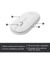 TECLADO + RATON LOGITECH MK470 SLIM WIRELESS SILENT WHITE