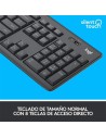 TECLADO + RATON LOGITECH MK295 WIRELESS SILENT GRAFITO