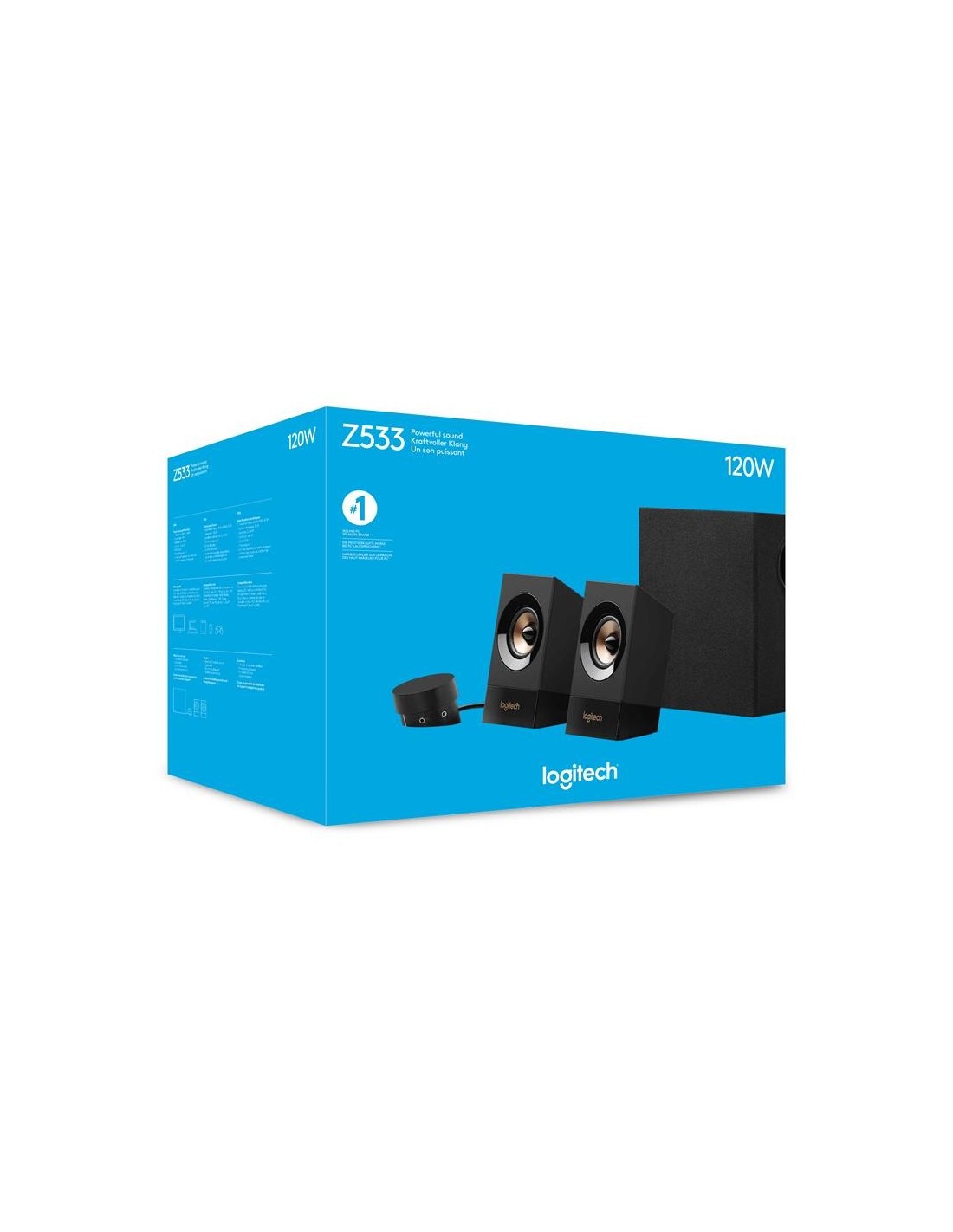ALTAVOCES LOGITECH Z533 2.1 60W BLACK