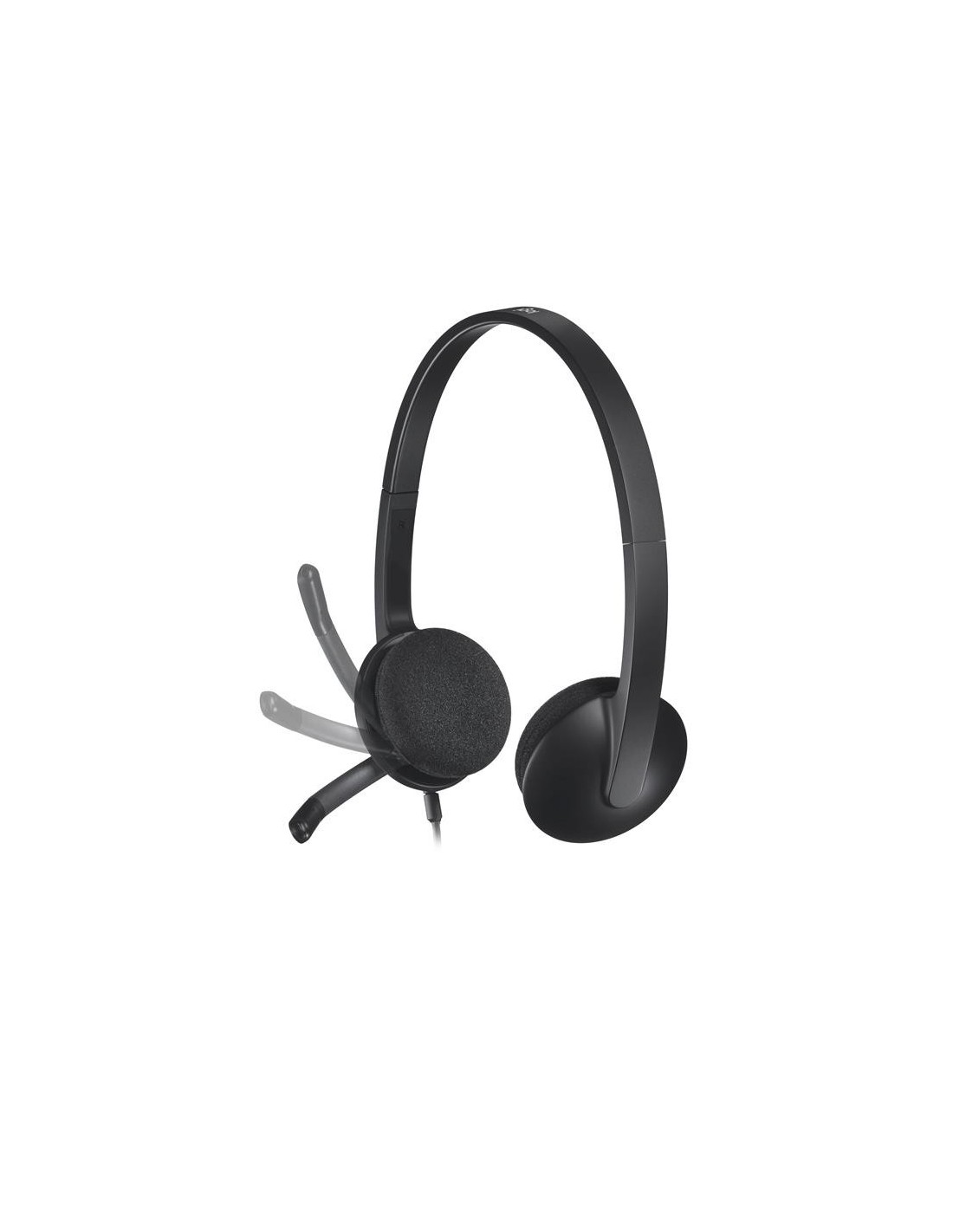AURICULARES+ MICROFONO LOGITECH H340 USB BLACK