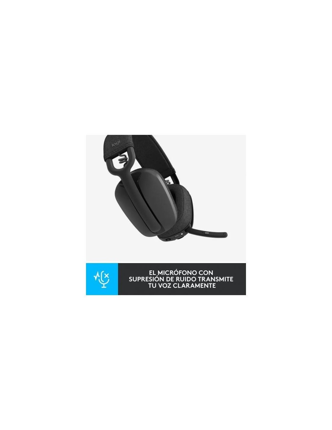 AURICULARES + MICROFONO LOGITECH ZONE VIBE 100 BLUETOOTH BLACK