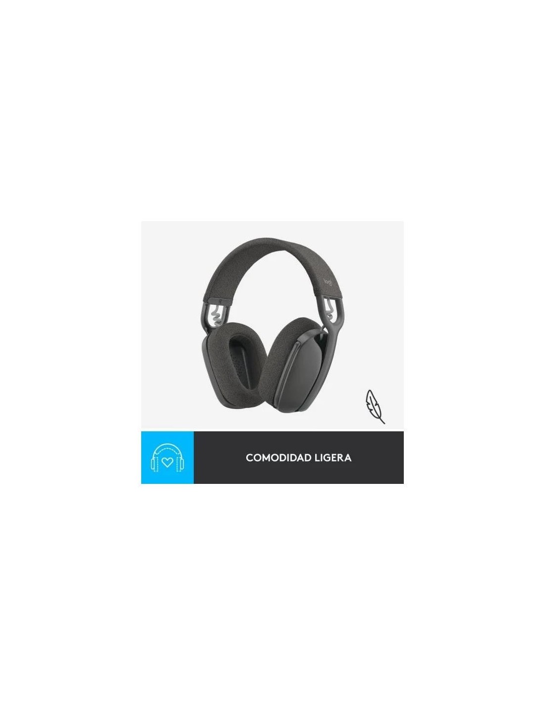 AURICULARES + MICROFONO LOGITECH ZONE VIBE 100 BLUETOOTH BLACK
