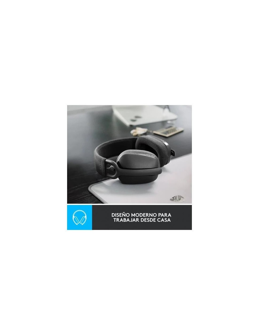 AURICULARES + MICROFONO LOGITECH ZONE VIBE 100 BLUETOOTH BLACK