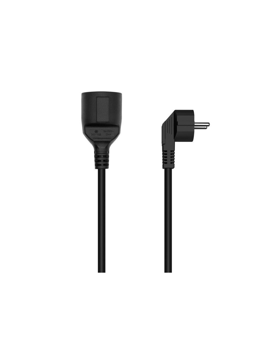 CABLE ALARGADOR ALIMENTACION SCHUKO PC AISENS 2M BLACK