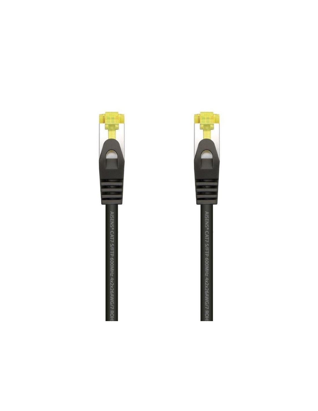 CABLE DE RED CAT.7 S/FTP 0.25M AISENS BLACK