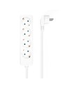REGLETA AISENS 4 SCHUKOS PROTECCION 1,4M WHITE