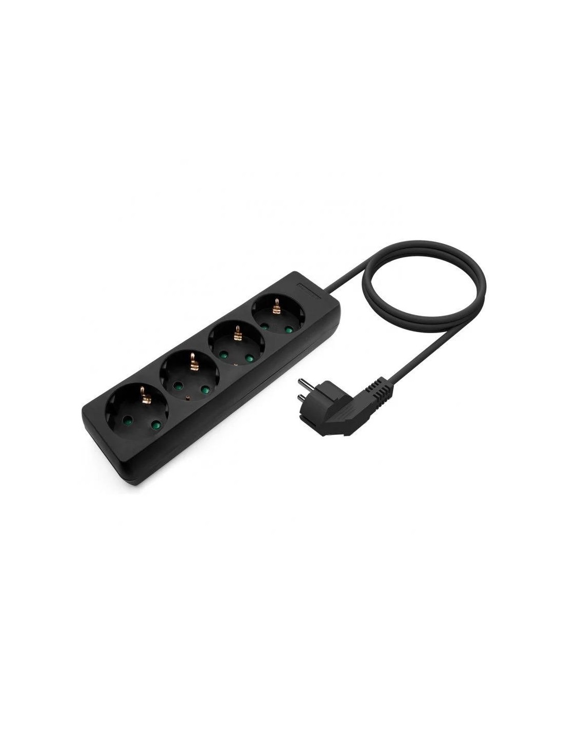 REGLETA AISENS 4 SCHUKOS PROTECCION 1,4M BLACK