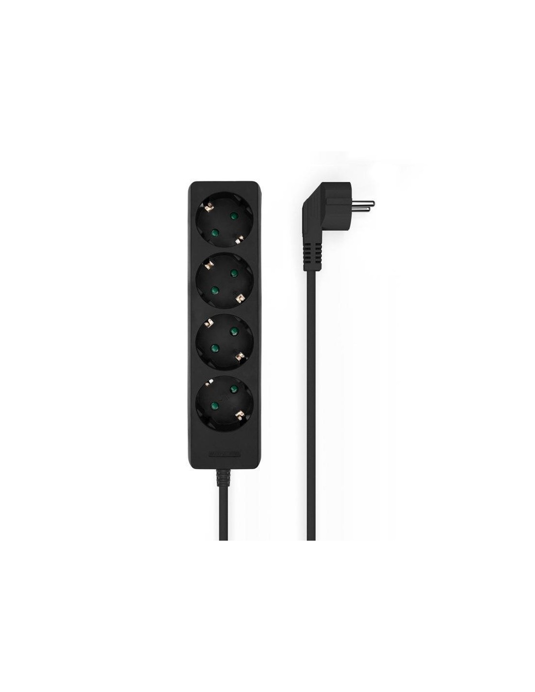 REGLETA AISENS 4 SCHUKOS PROTECCION 1,4M BLACK